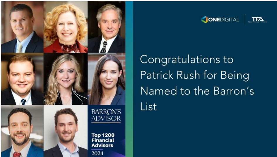 Patrick Rush Secures a Spot on Barron’s 2024 Top 1200 U.S. Financial Advisors
